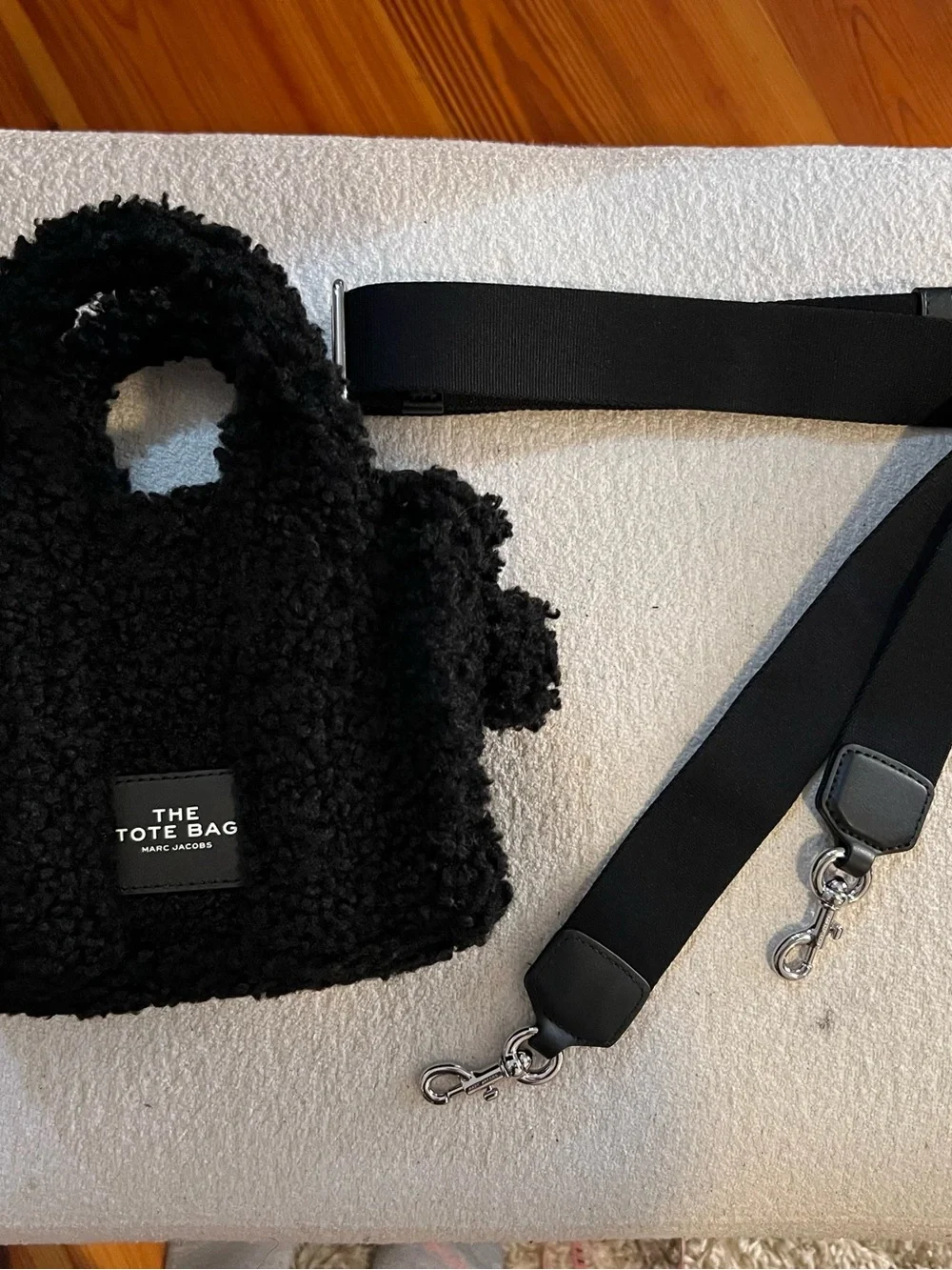 Marc Jacobs Mini Teddy “The Tote Bag” Tote, Black